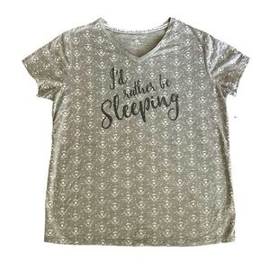 Disney Parks V-Neck Tee “I’d Rather Be Sleeping”’ Size XL NWT